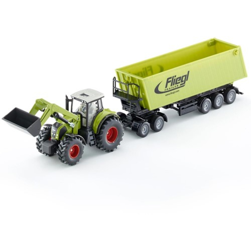 Siku 1949 1:50 Claas Tractor met dolly en kieper